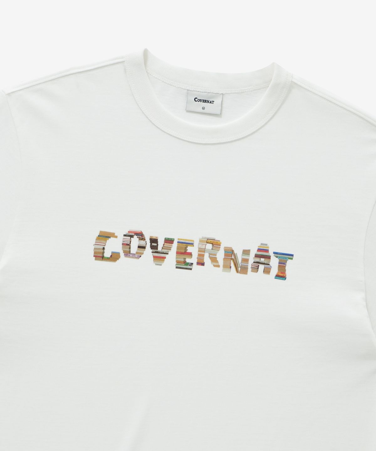 커버낫(COVERNAT) 젠가 로고 그래픽 티셔츠 화이트