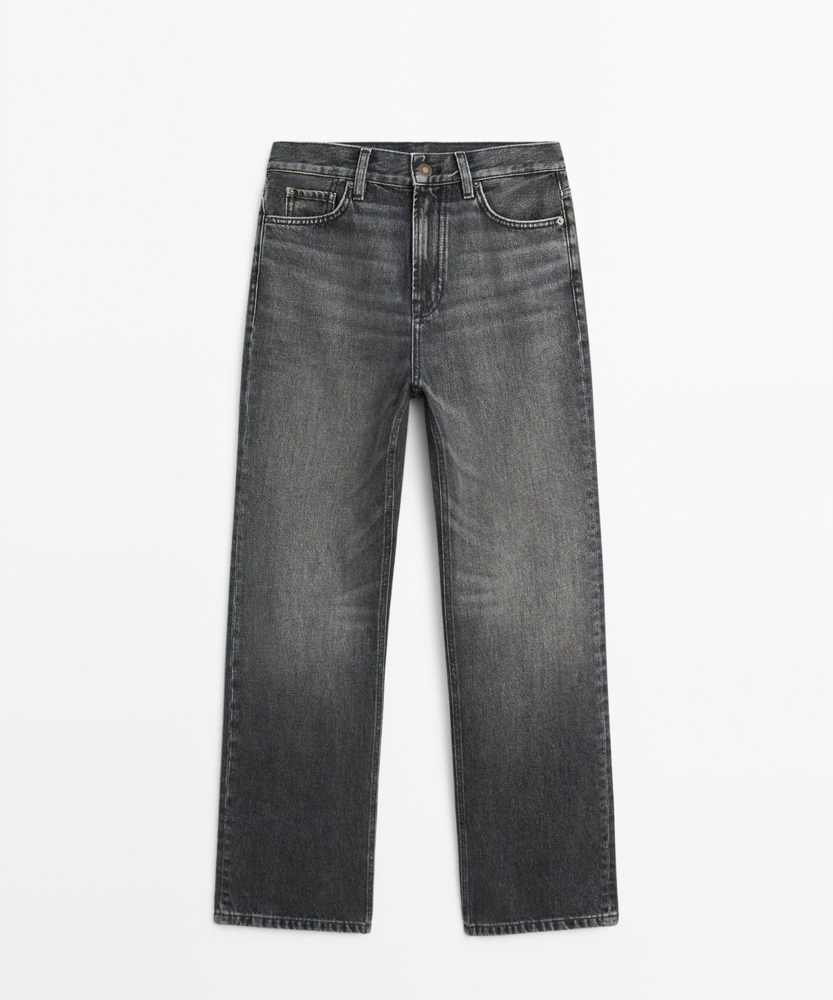 마시모두띠(MASSIMO DUTTI) 하이라이즈 스트레이트 핏 진