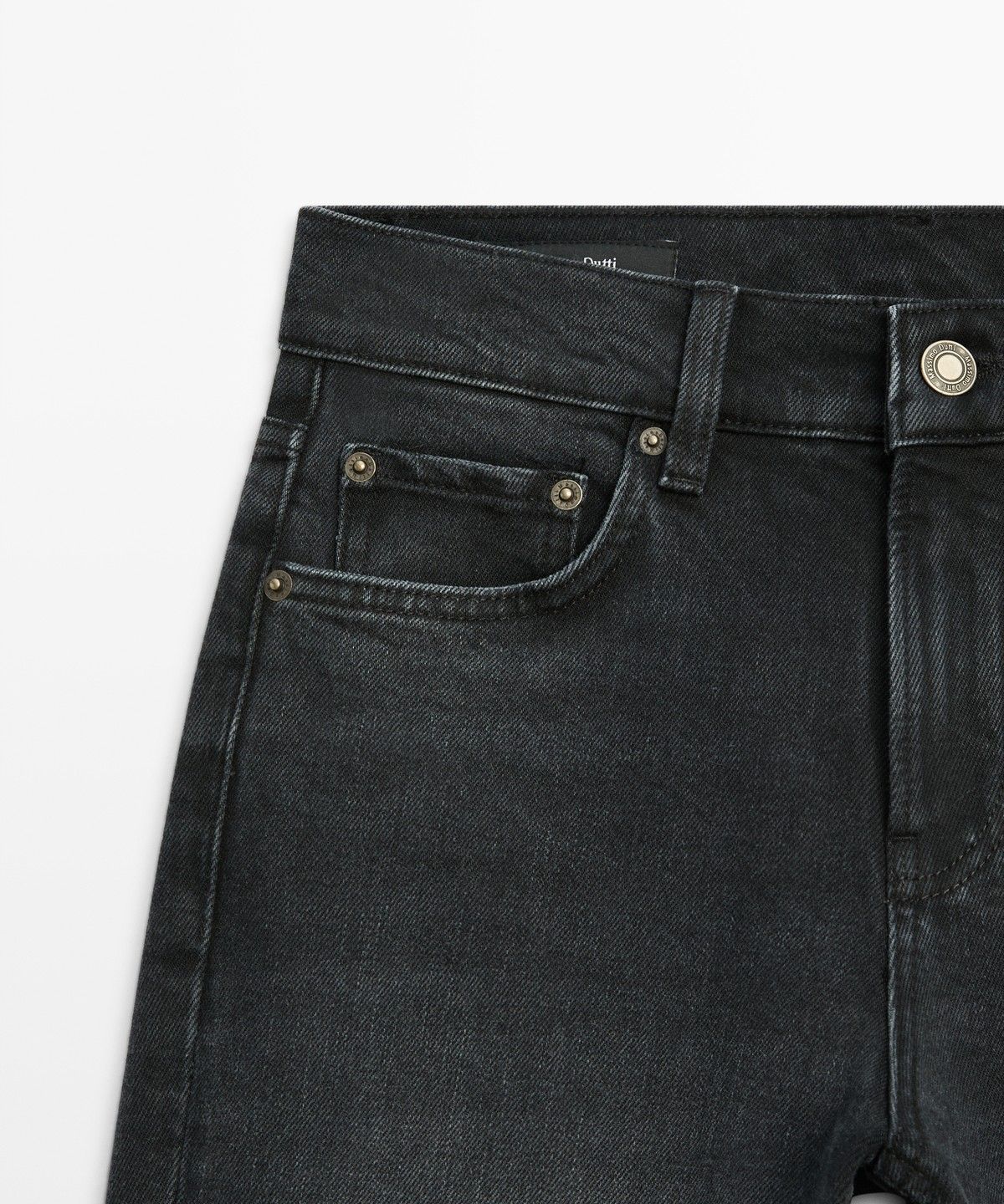 마시모두띠(MASSIMO DUTTI) 미드라이즈 슬림 크롭 핏 진