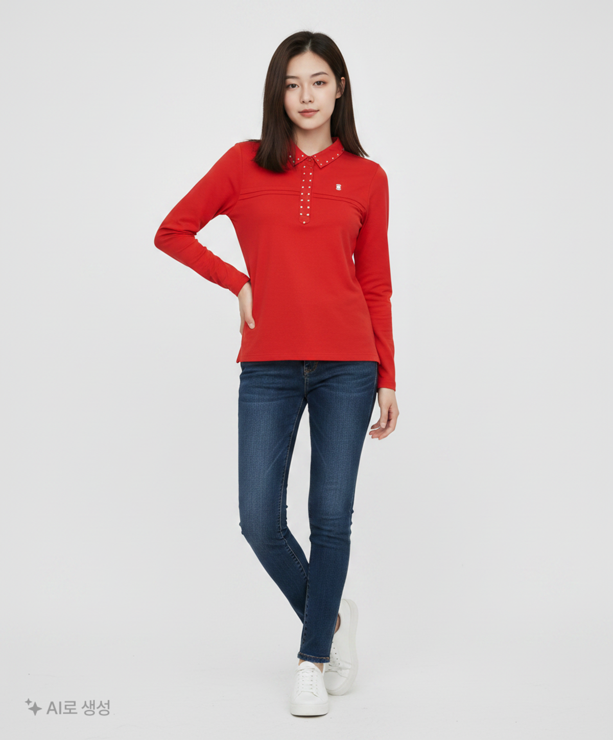와이드앵글(WIDEANGLE) 피케/카라 티셔츠 100