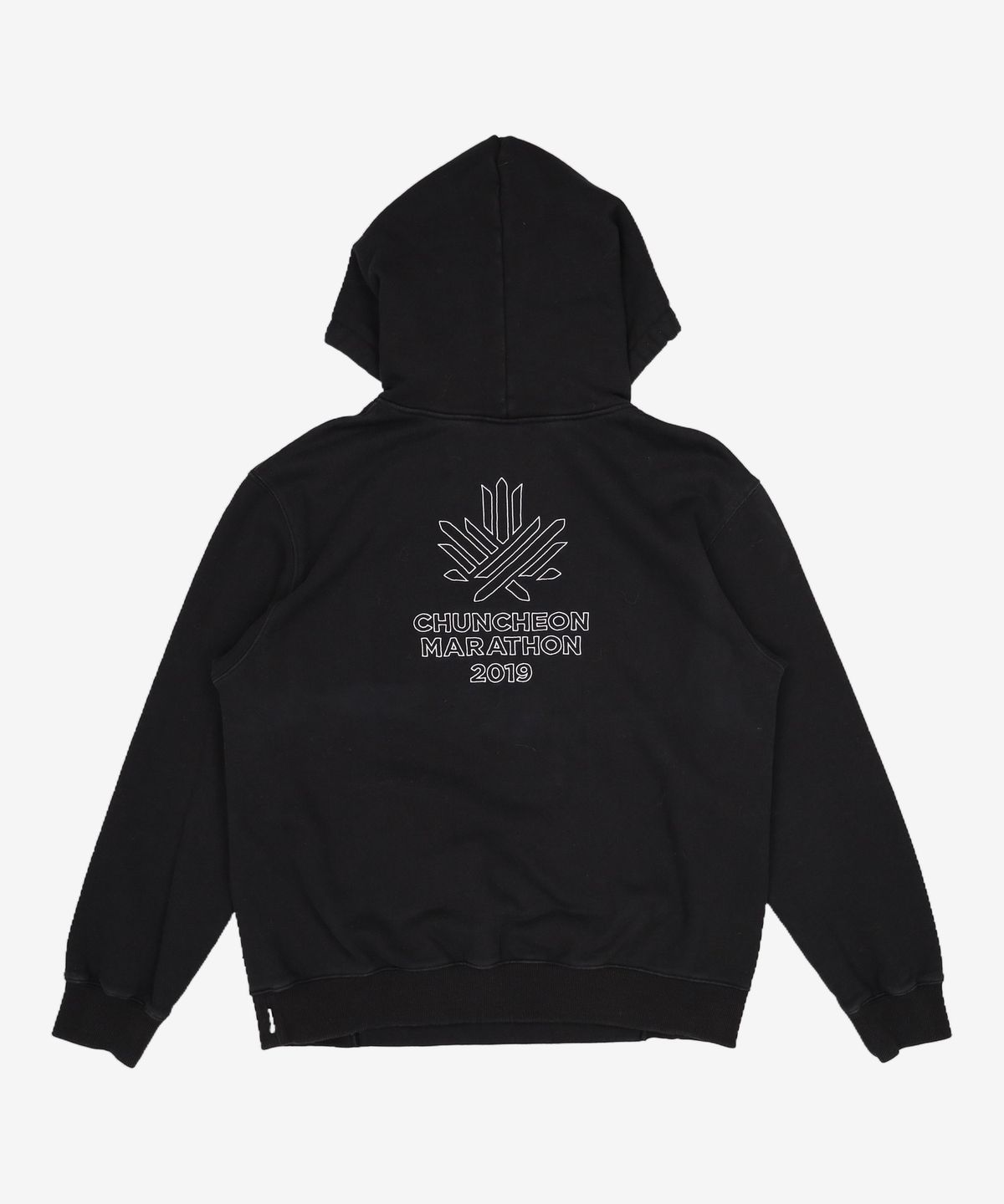 브룩스(BROOKS) [춘천마라톤] Unisex 루즈핏 자수 후드티 블랙 (BX9X41E195) M