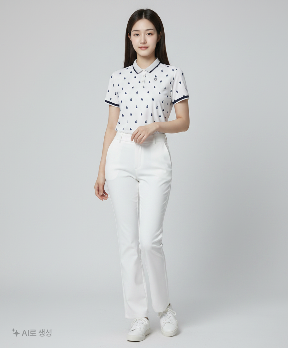 와이드앵글(WIDEANGLE) 피케/카라 티셔츠 100