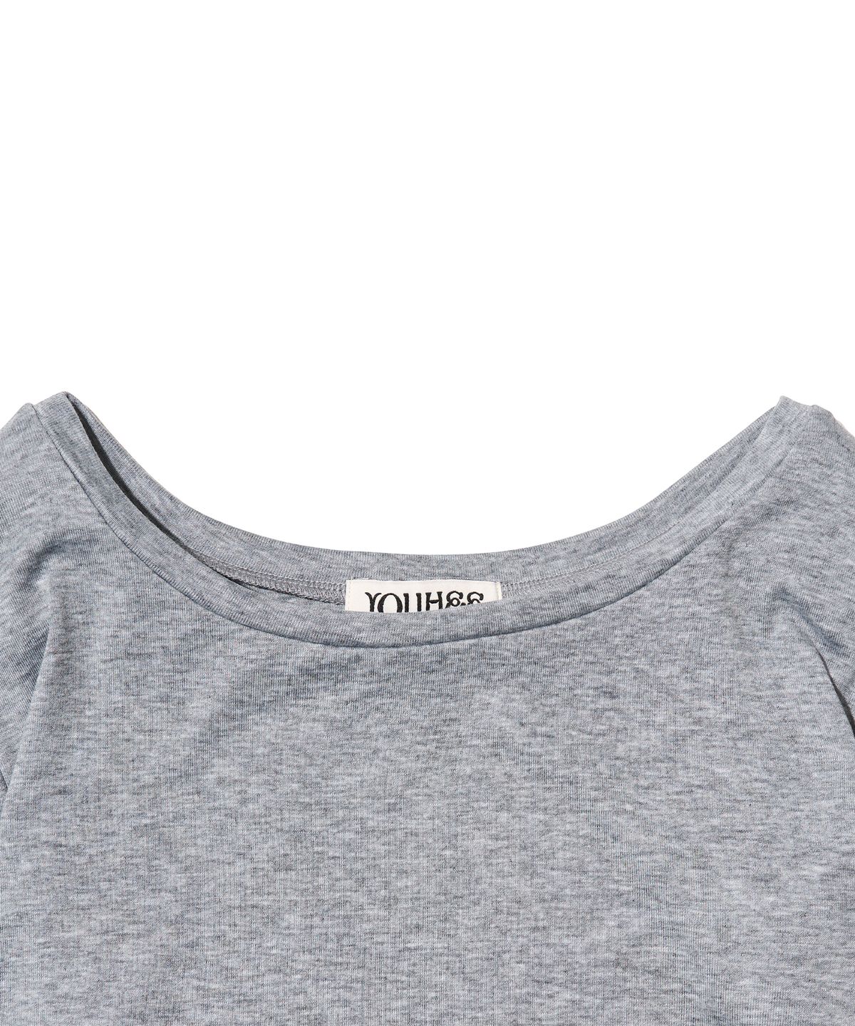 유희(YOUHEE) TYPOGRAPHY LONG SLEEVE_MELANGE GREY