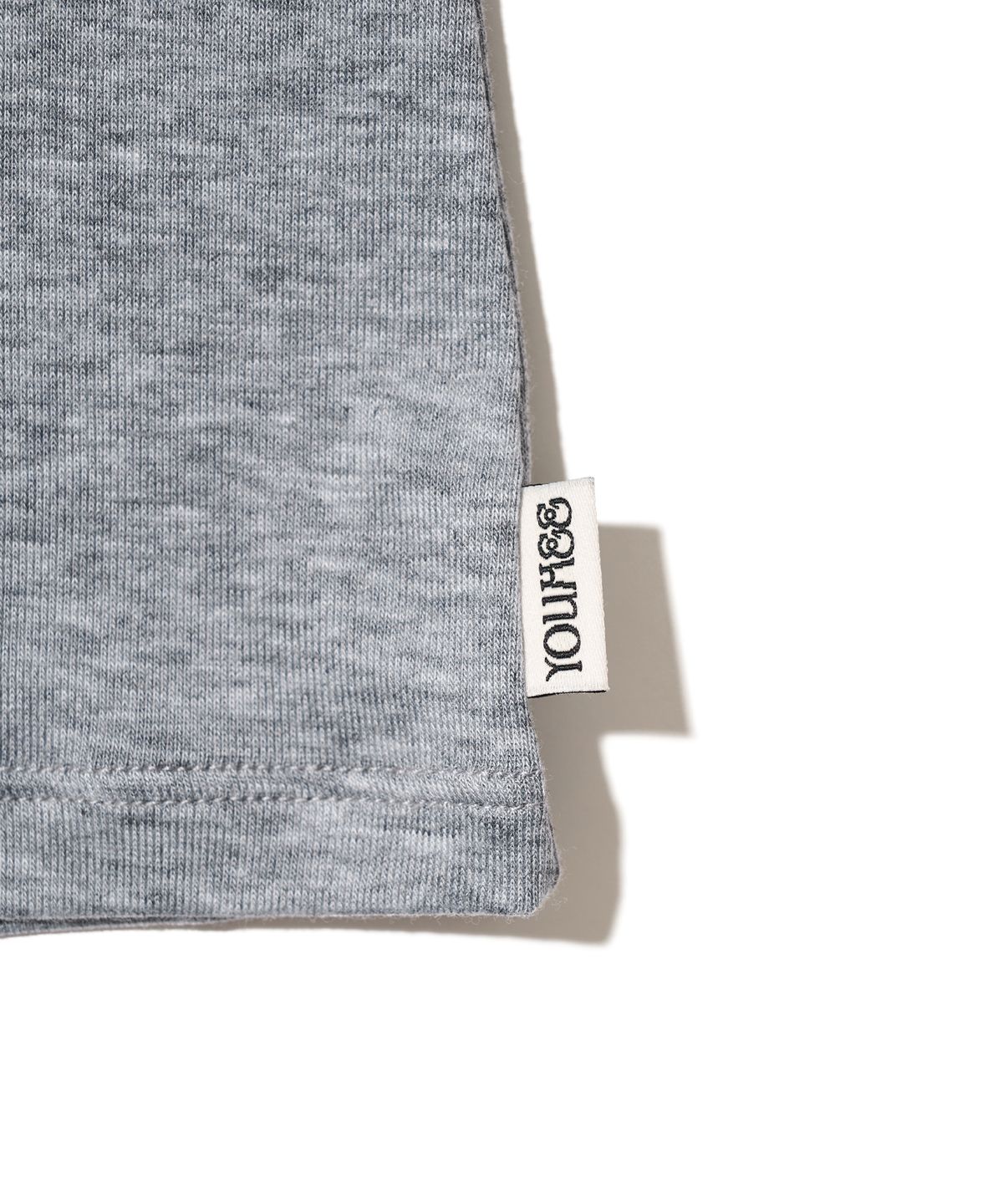 유희(YOUHEE) TYPOGRAPHY LONG SLEEVE_MELANGE GREY