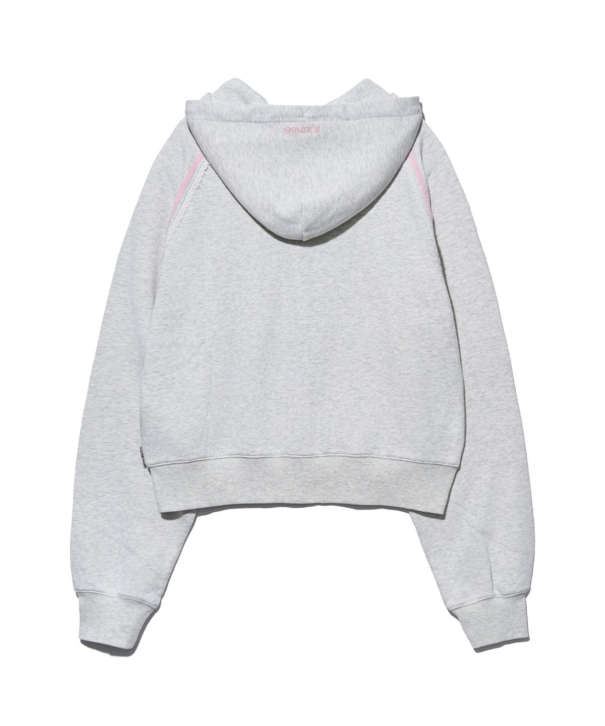 유희(YOUHEE) [아네딘X유희] LACE TRIMMED HOOD ZIP-UP_OATMEAL
