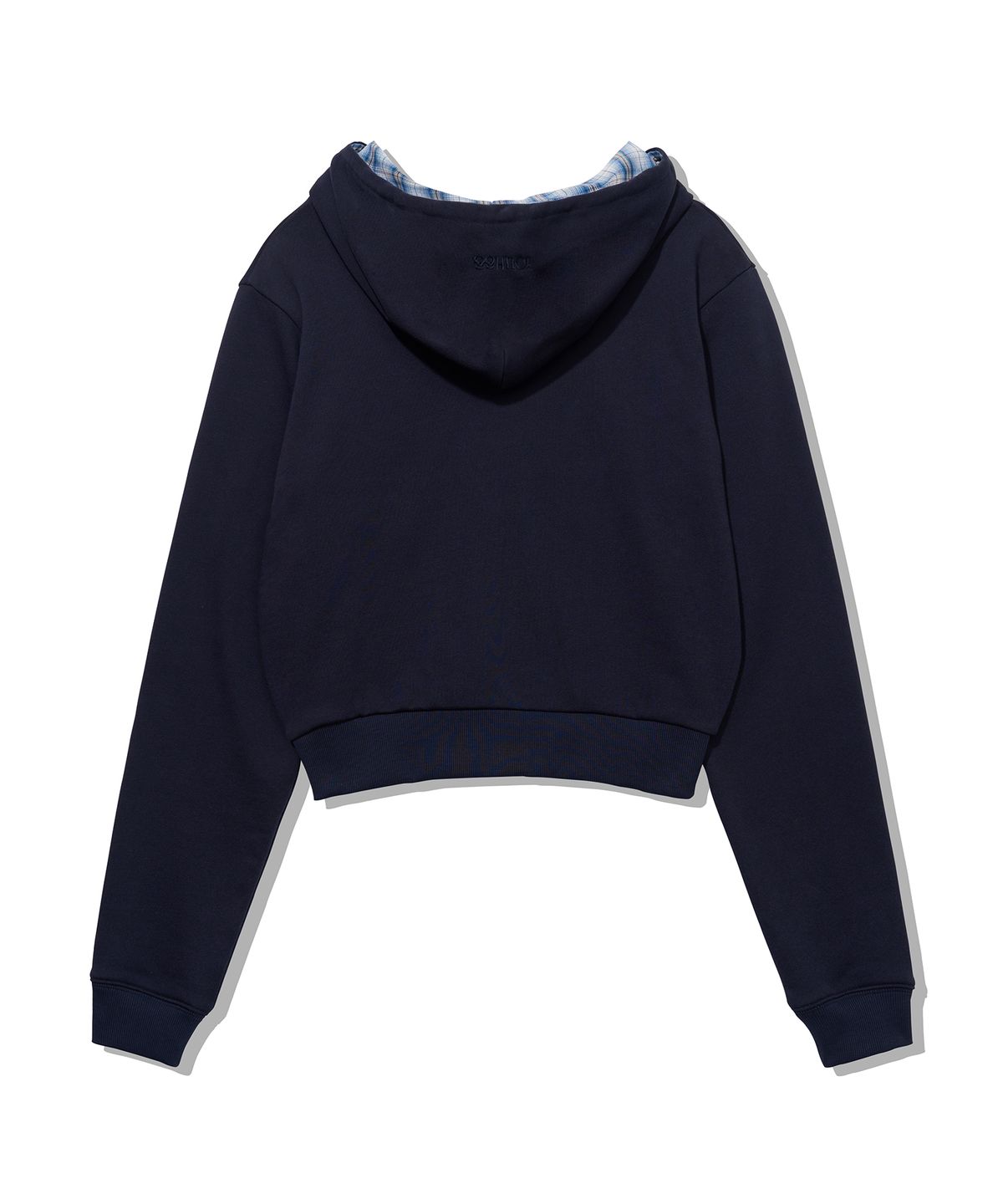 유희(YOUHEE) CHECK YH HOOD ZIP-UP_NAVY
