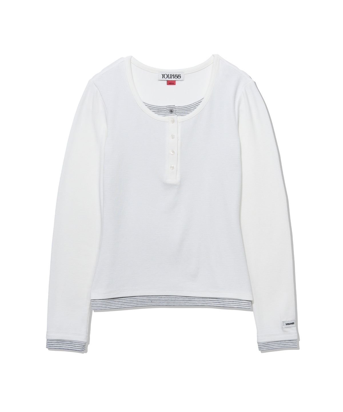 유희(YOUHEE) ESSENTIAL LAYERED LONG SLEEVE_WHITE