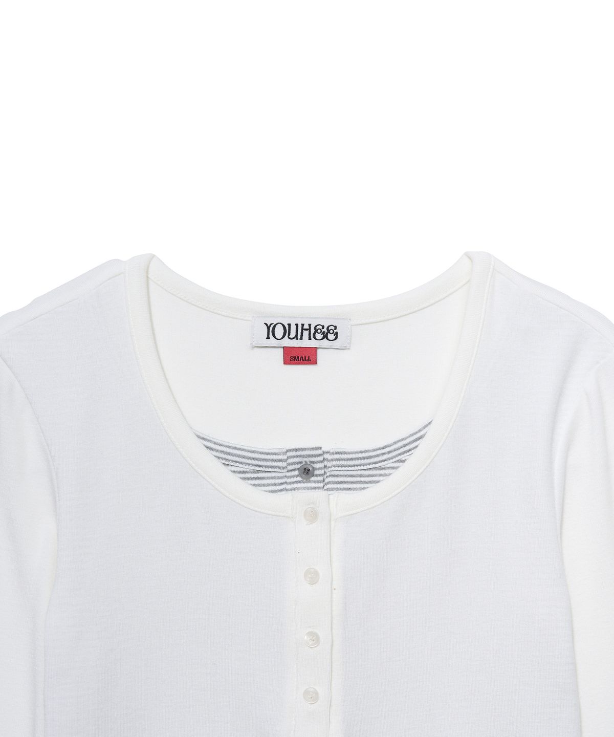 유희(YOUHEE) ESSENTIAL LAYERED LONG SLEEVE_WHITE
