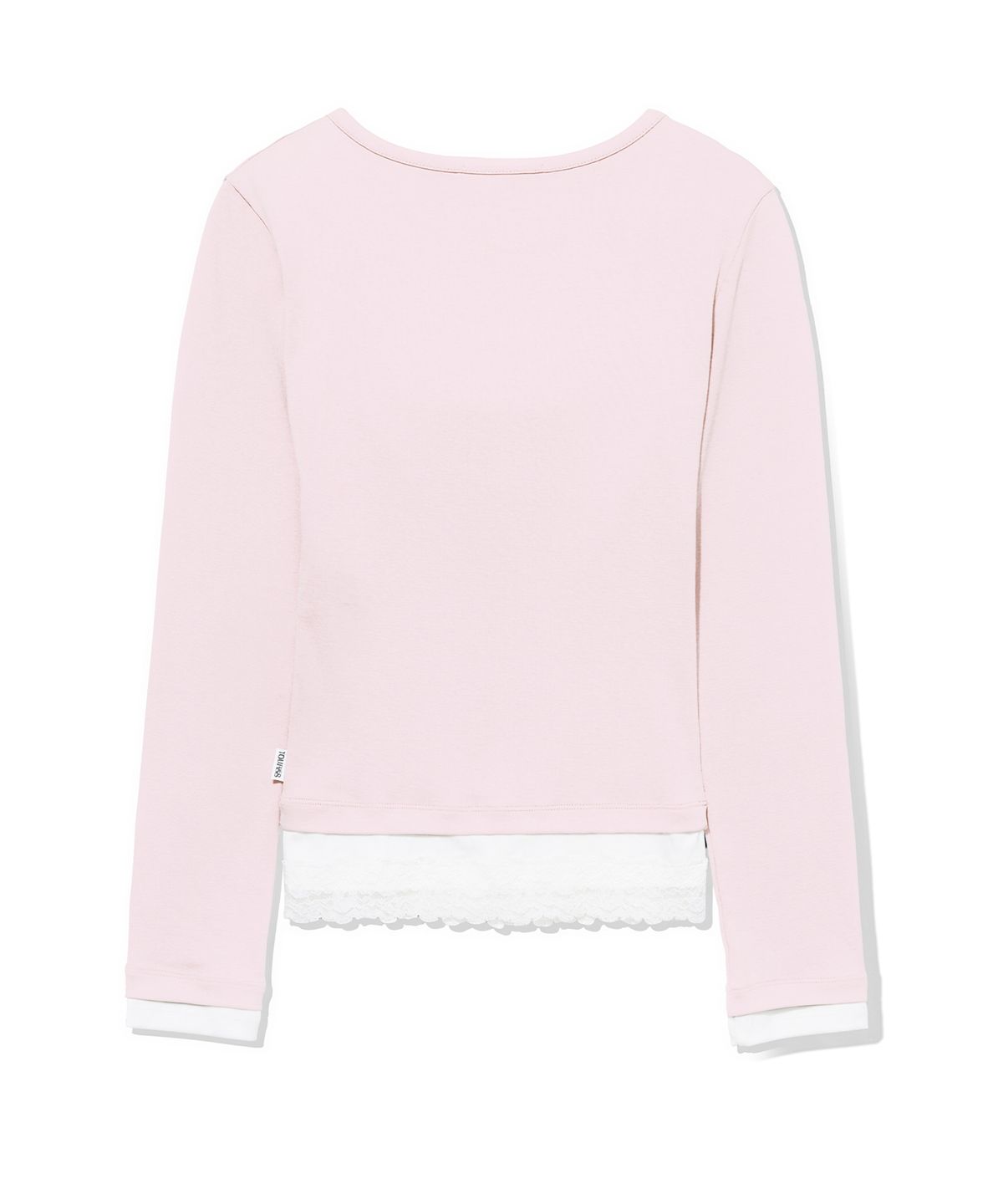 유희(YOUHEE) [주영X유희] LACE LAYERED LONG SLEEVE_PINK