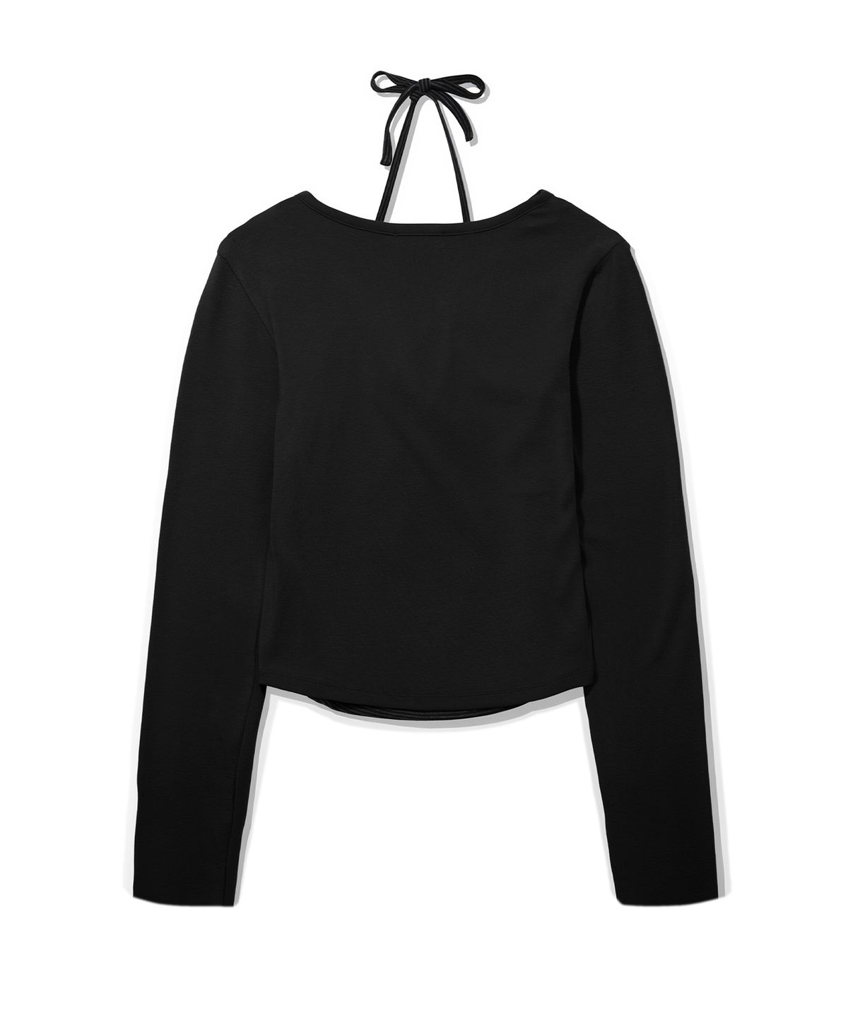 유희(YOUHEE) [아네딘X유희] ESSENTIAL HALTER NECK LONG SLEEVE_BLACK