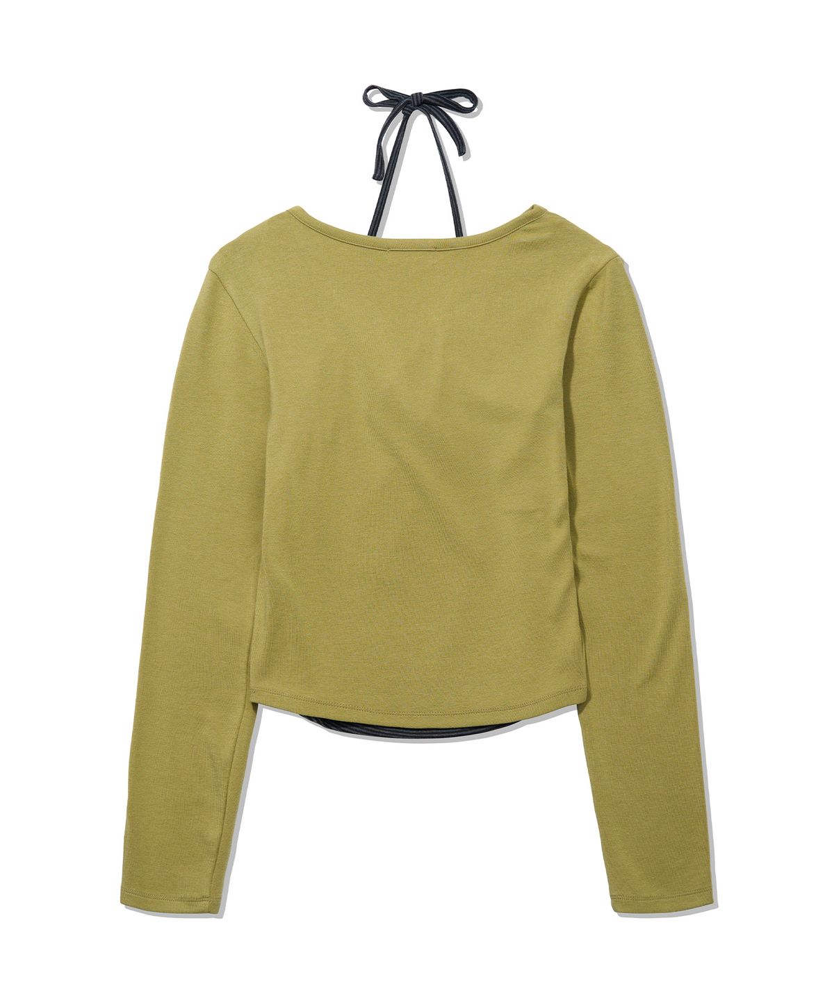 유희(YOUHEE) [아네딘X유희] ESSENTIAL HALTER NECK LONG SLEEVE_OLIVE