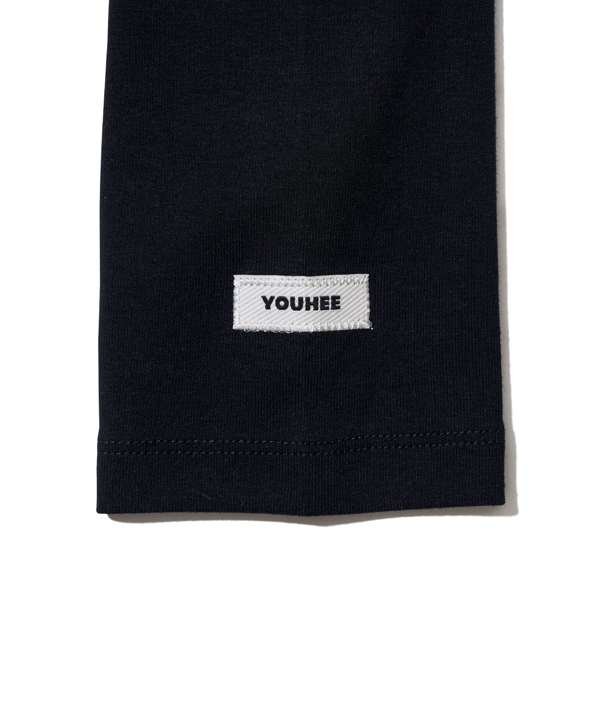 유희(YOUHEE) OFF-SHOULDER STUD LONG SLEEVE_BLACK