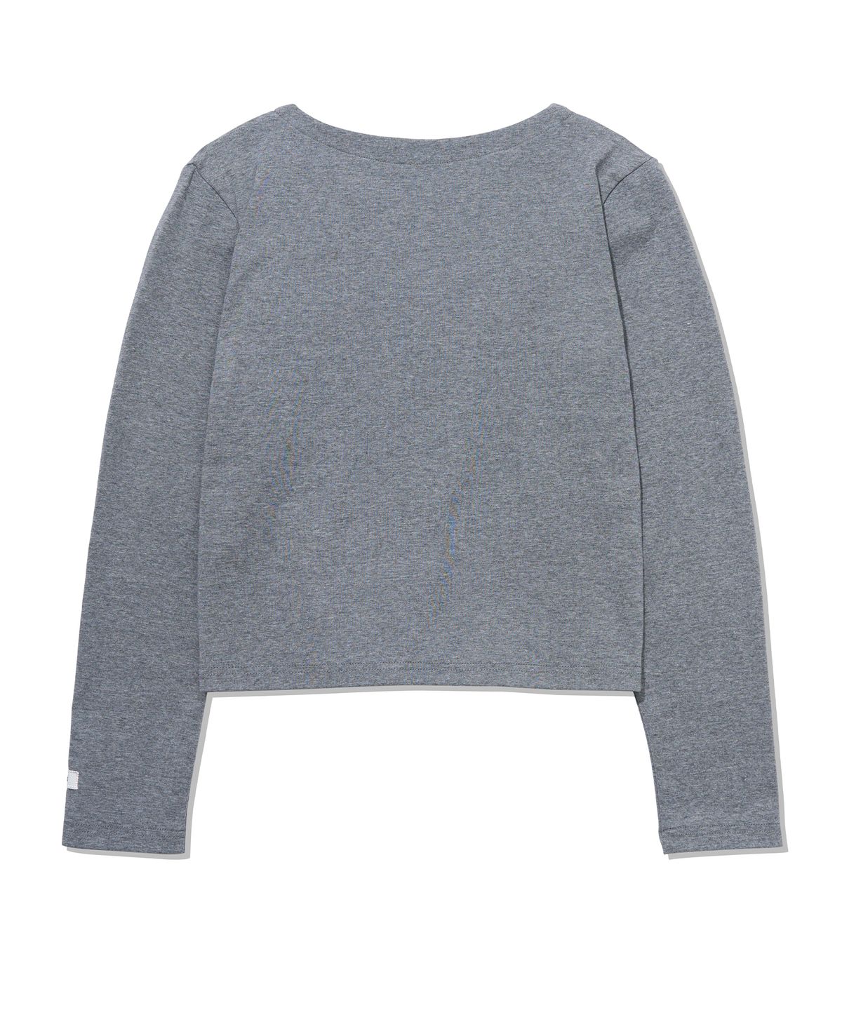 유희(YOUHEE) ESSENTIAL DIAGONAL LONG SLEEVE_MELANGE GREY