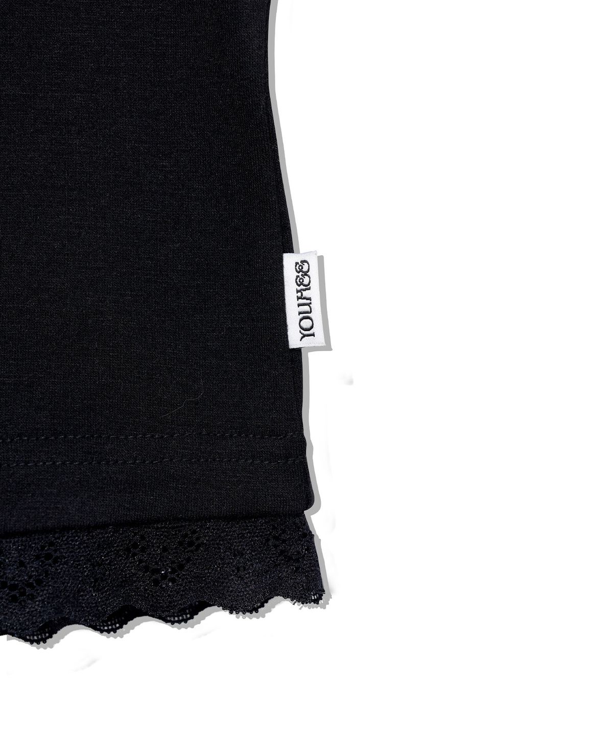 유희(YOUHEE) [셀럽 착용] LACE V-NECK LONG SLEEVE_BLACK
