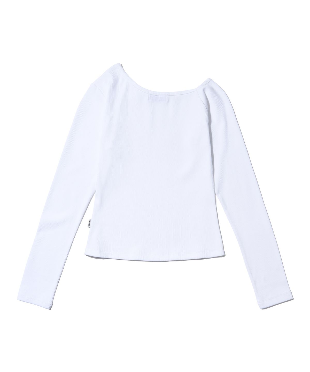 유희(YOUHEE) [유희X릴리바이레드] HEART ONE-SHOULDER LONG SLEEVE_WHITE