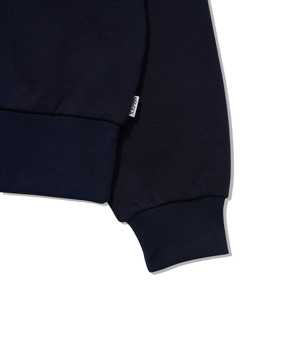 유희(YOUHEE) HOTFIX OFF-SHOULDER SWEAT SHIRTS_NAVY