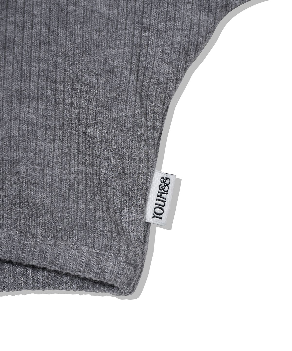 유희(YOUHEE) FUR BOLERO CARDIGAN_MELANGE GREY