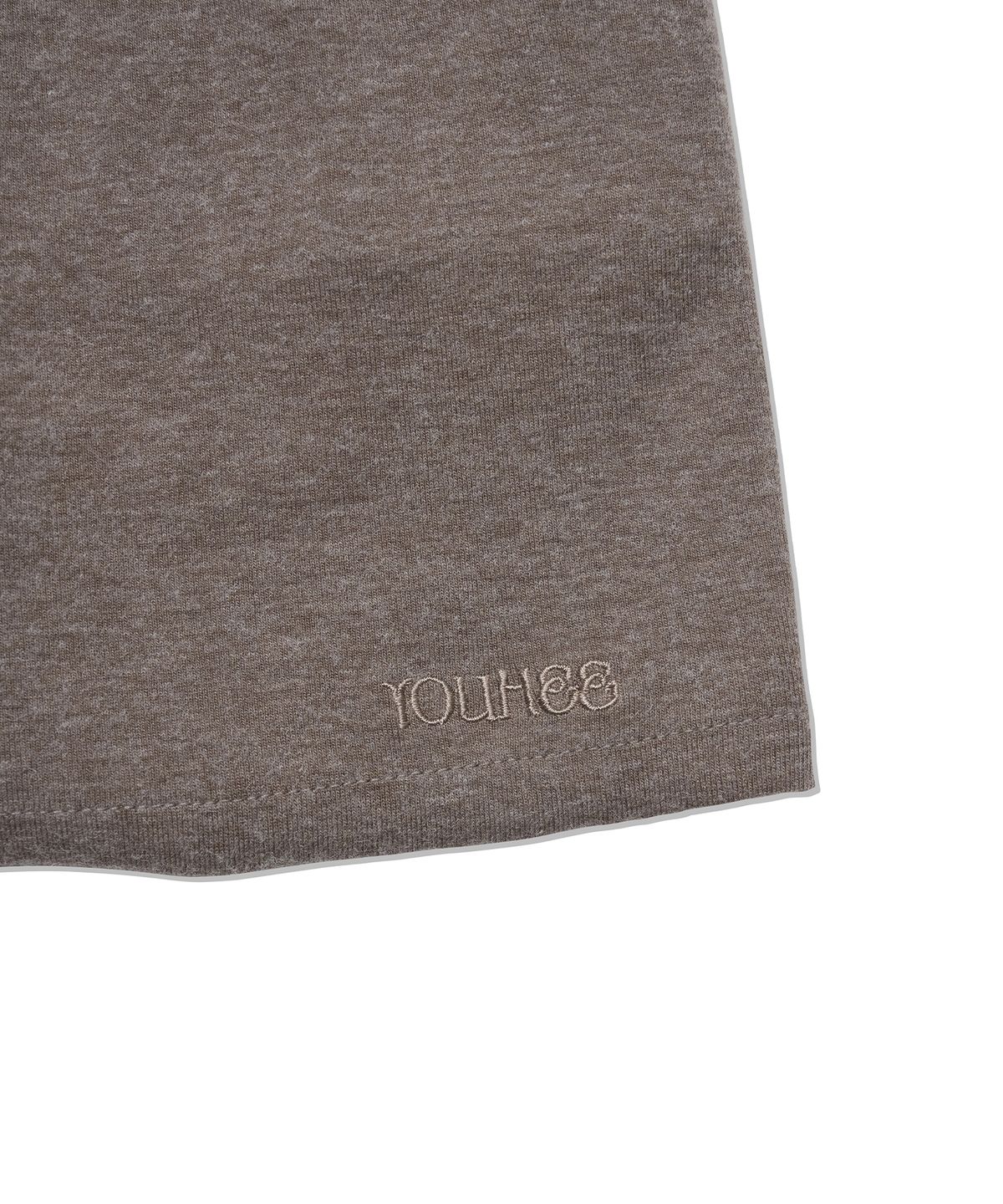 유희(YOUHEE) FOLDED JERSEY MINI SKIRT_BEIGE