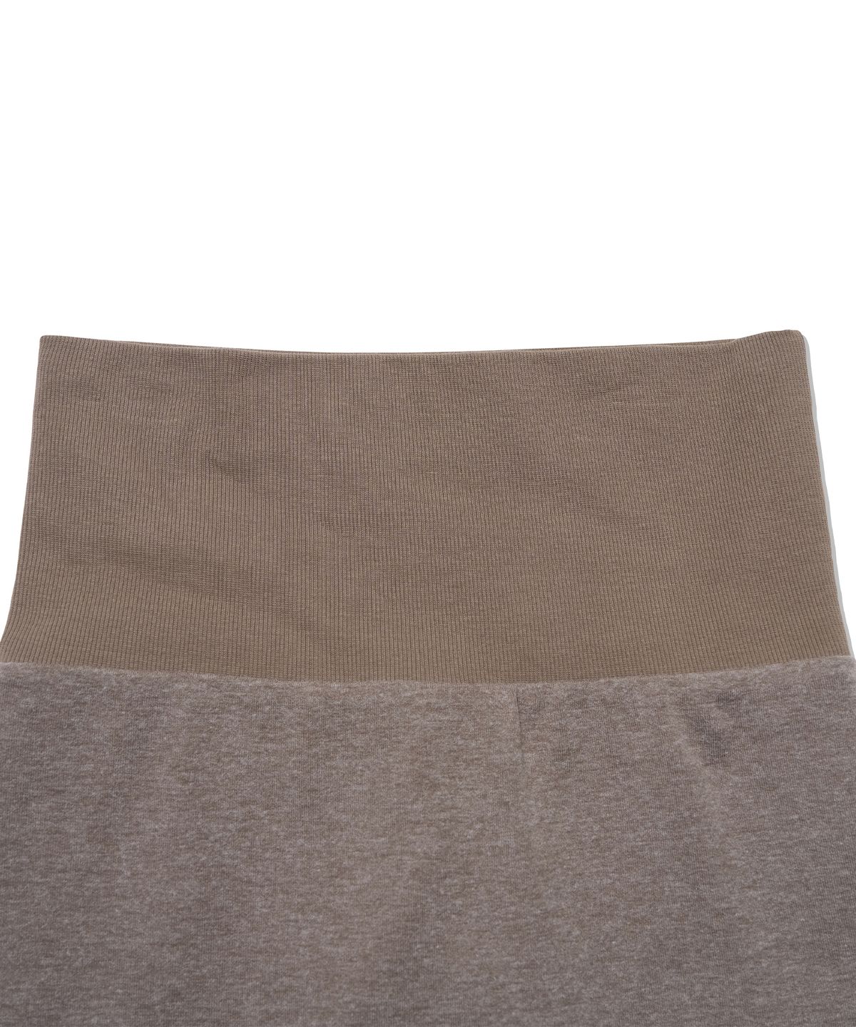 유희(YOUHEE) FOLDED JERSEY MINI SKIRT_BEIGE