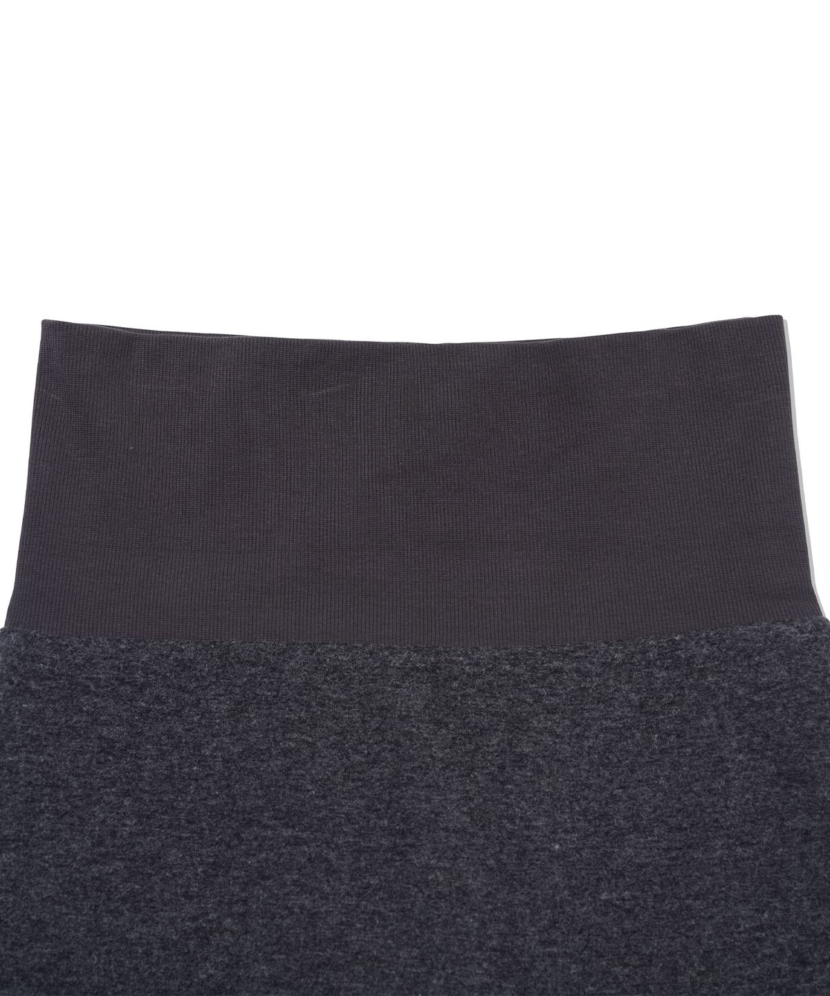 유희(YOUHEE) FOLDED JERSEY MINI SKIRT_CHARCOAL