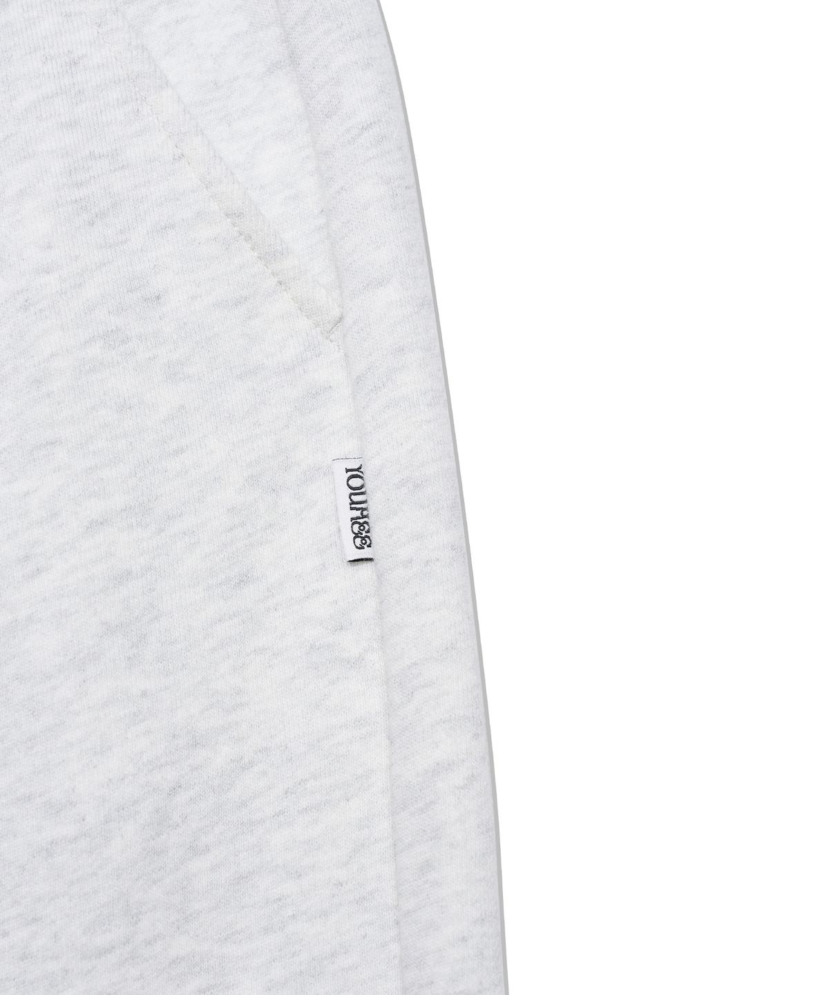 유희(YOUHEE) LACE LAYERED JERSEY PANTS_OATMEAL