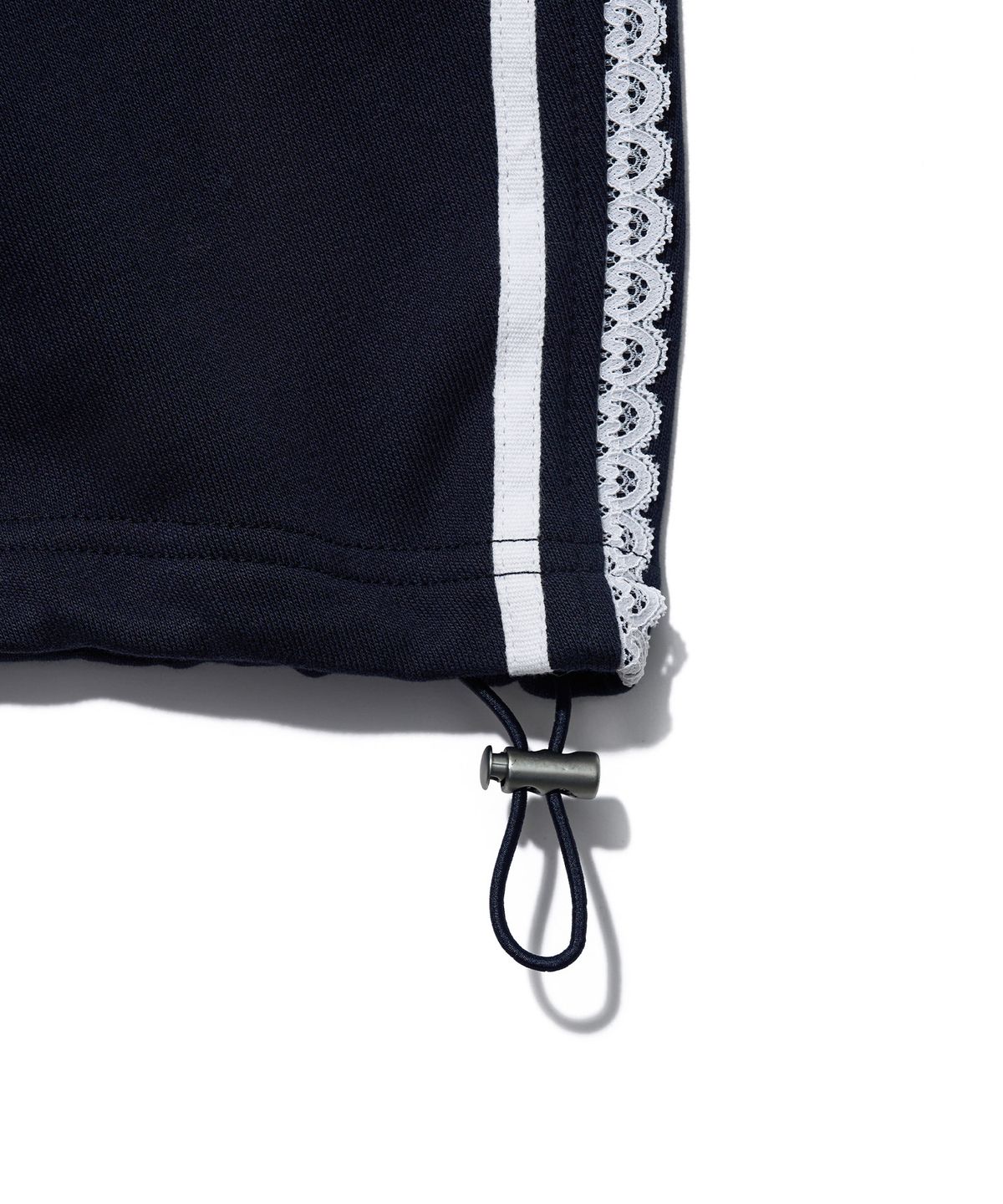 유희(YOUHEE) [아네딘X유희] LACE TRIMMED TRACK PANTS_NAVY