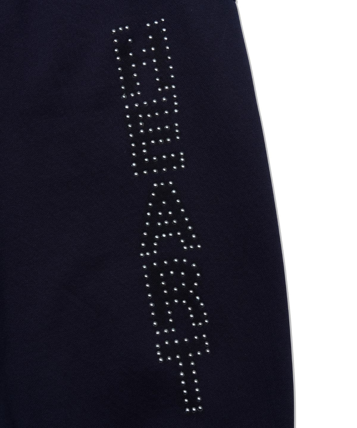 유희(YOUHEE) RAW-EDGE BAGGY CAPRI PANTS_NAVY
