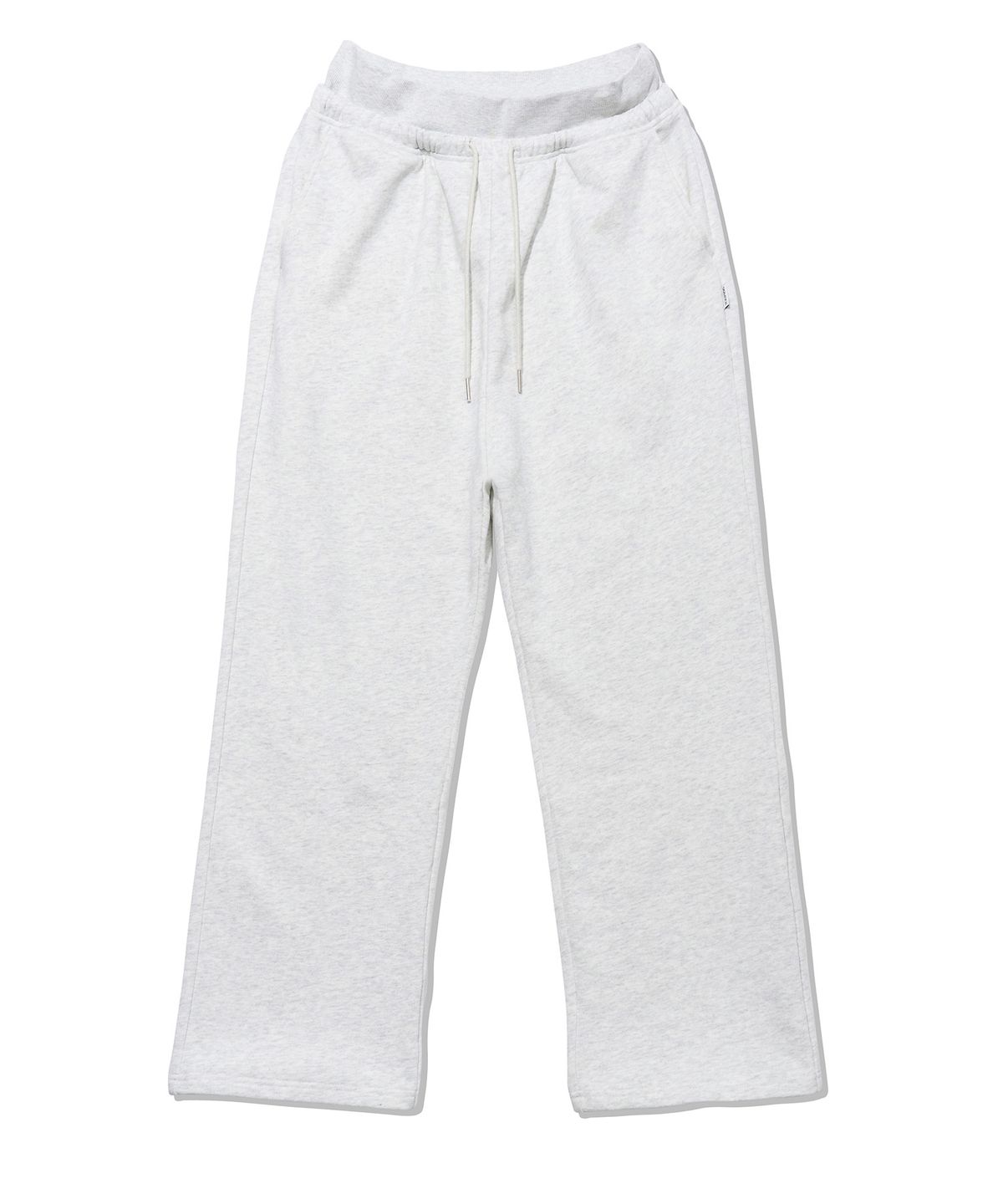 유희(YOUHEE) YOUHEE HEART APPLIQUE LAYERED PANTS_LIGHT GREY