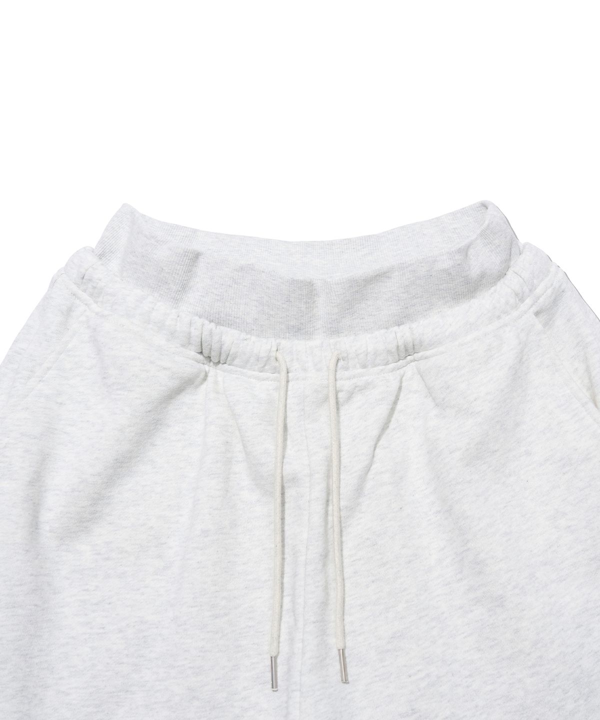 유희(YOUHEE) YOUHEE HEART APPLIQUE LAYERED PANTS_LIGHT GREY