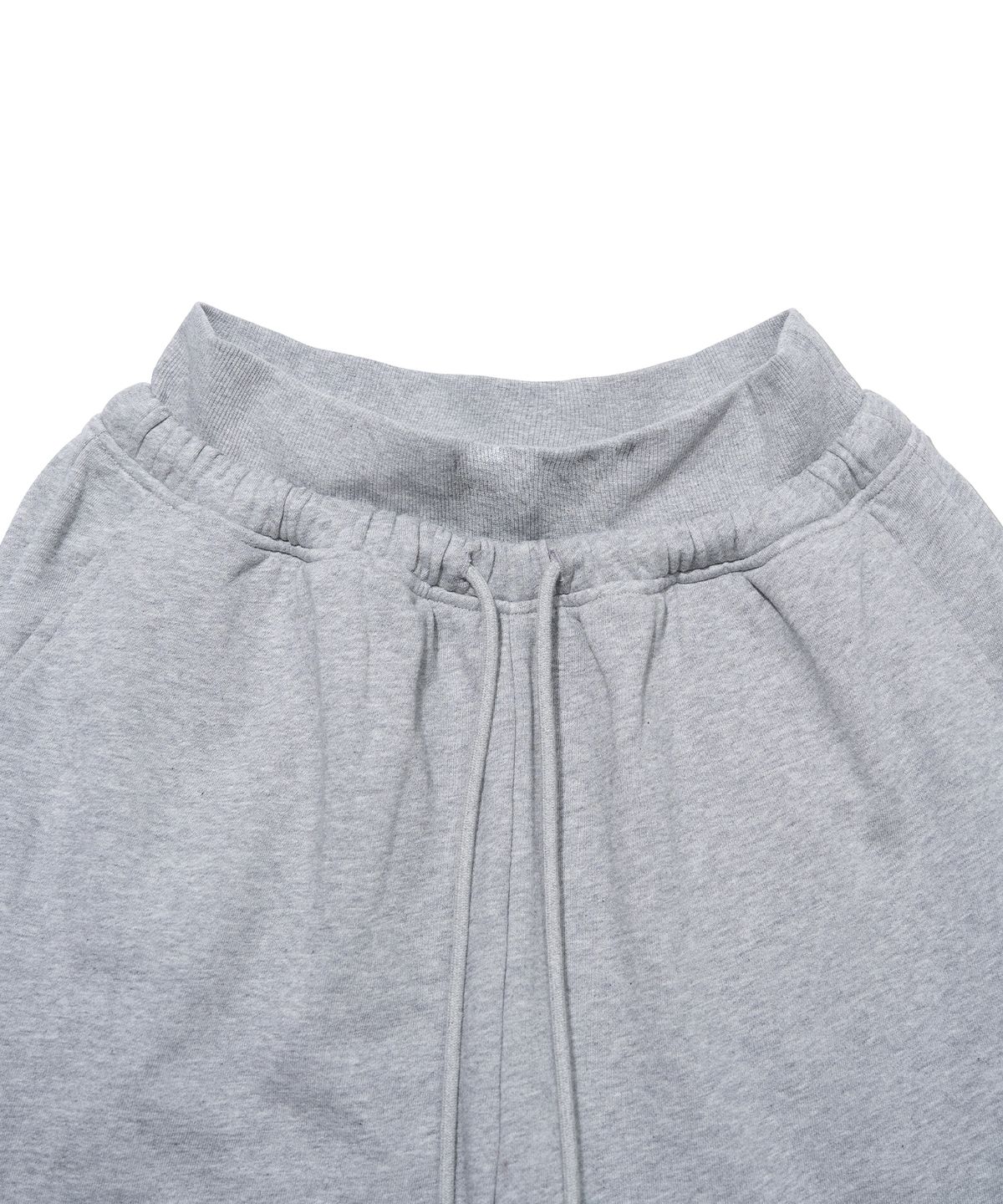 유희(YOUHEE) [주영X유희] YOUHEE HEART APPLIQUE LAYERED PANTS_MELANGE GREY