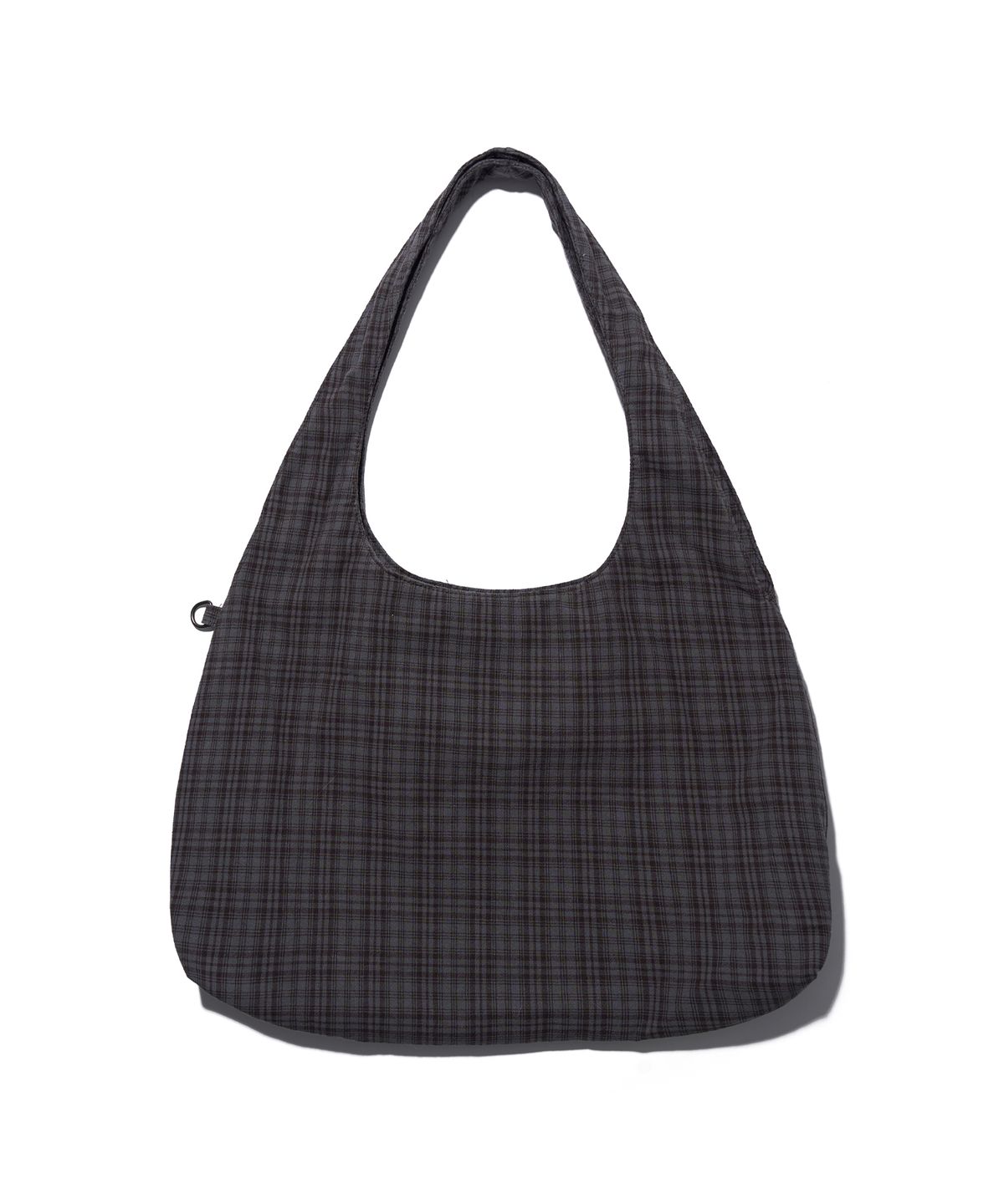 유희(YOUHEE) CHECK STUD COTTON BIG BAG_GREY