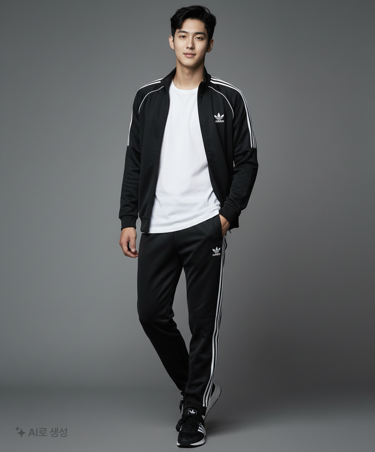 아디다스(ADIDAS) 락업 트랙 팬츠 - 블랙 / H41387 S