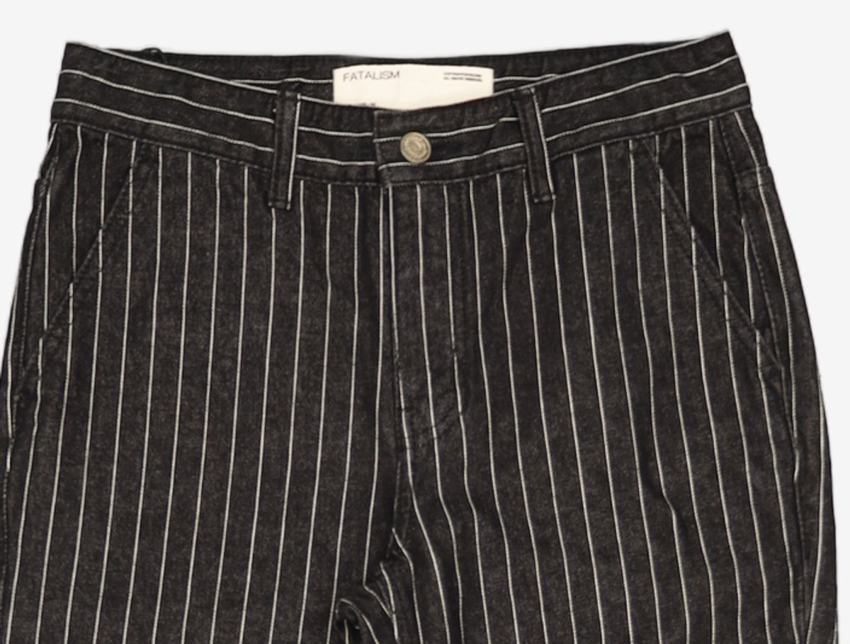 페이탈리즘(FATALISM) #0261 indigo stripe semi wide fit 44