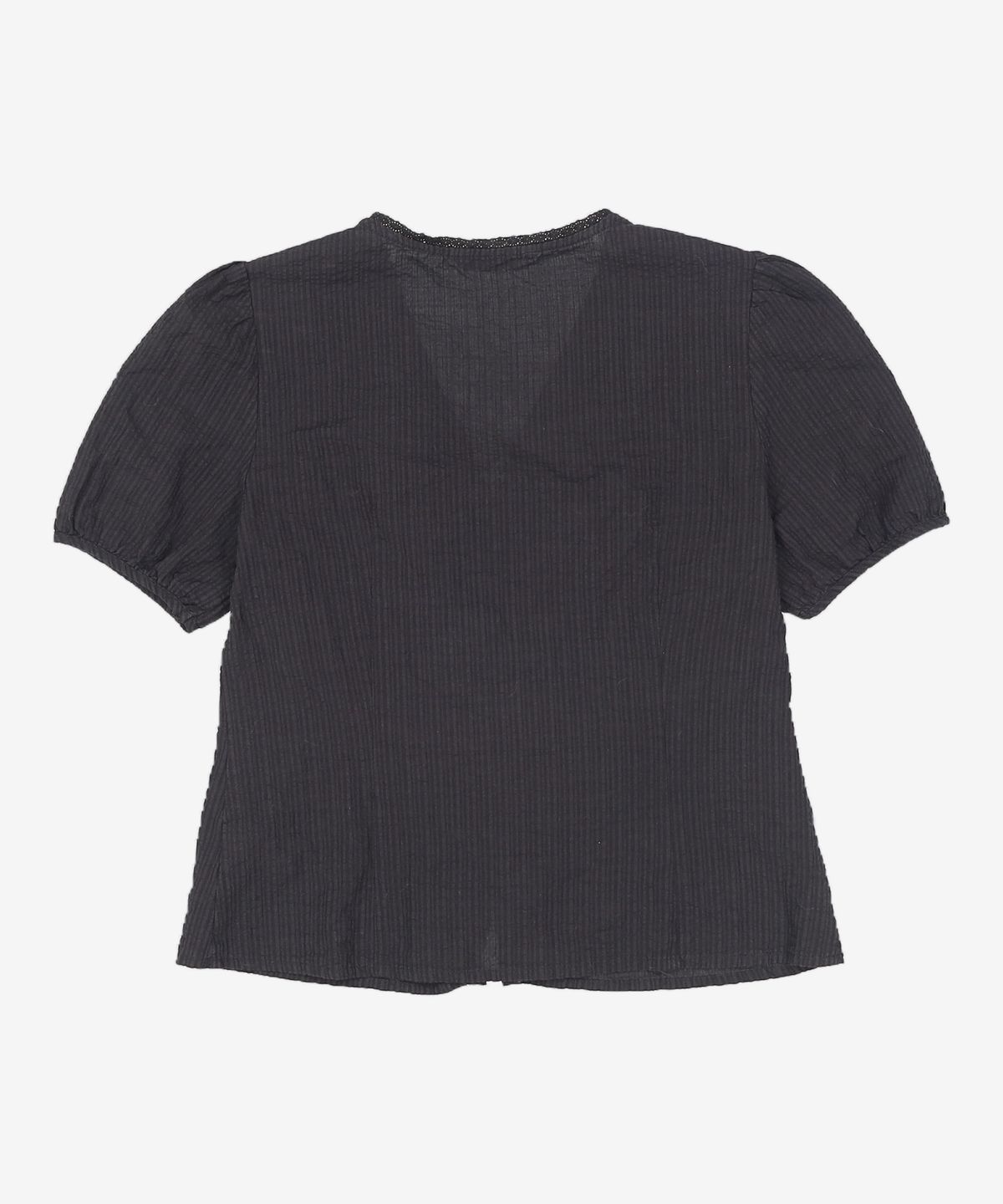 미쏘(MIXXO) 브이넥 레이스 블라우스_MIWBWE611G S