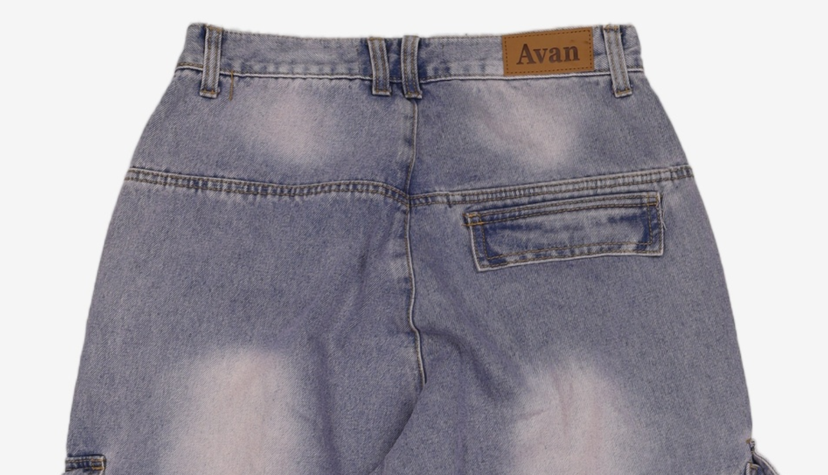 아반(AVAN) 청/데님 팬츠 S