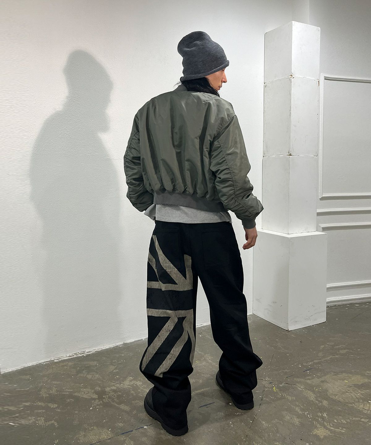 043Y(043Y) Union Fade Wide Denim Pants