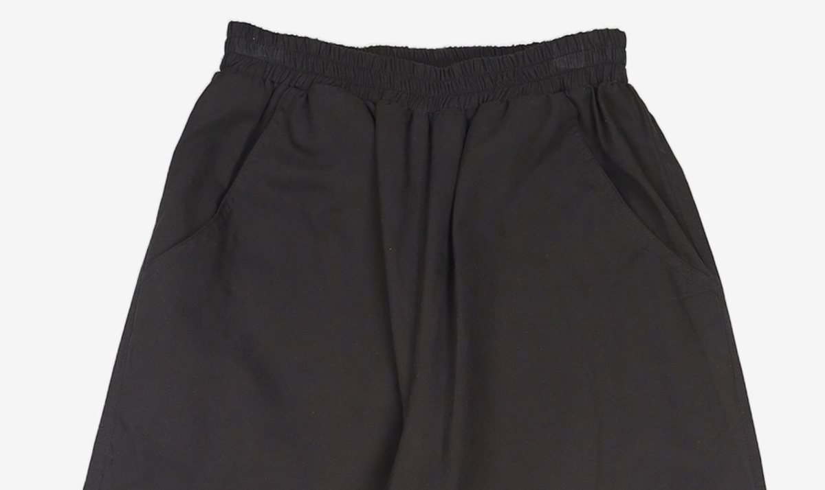우알롱(WOOALONG) Signature pin tuck string jogger pants - BLACK M