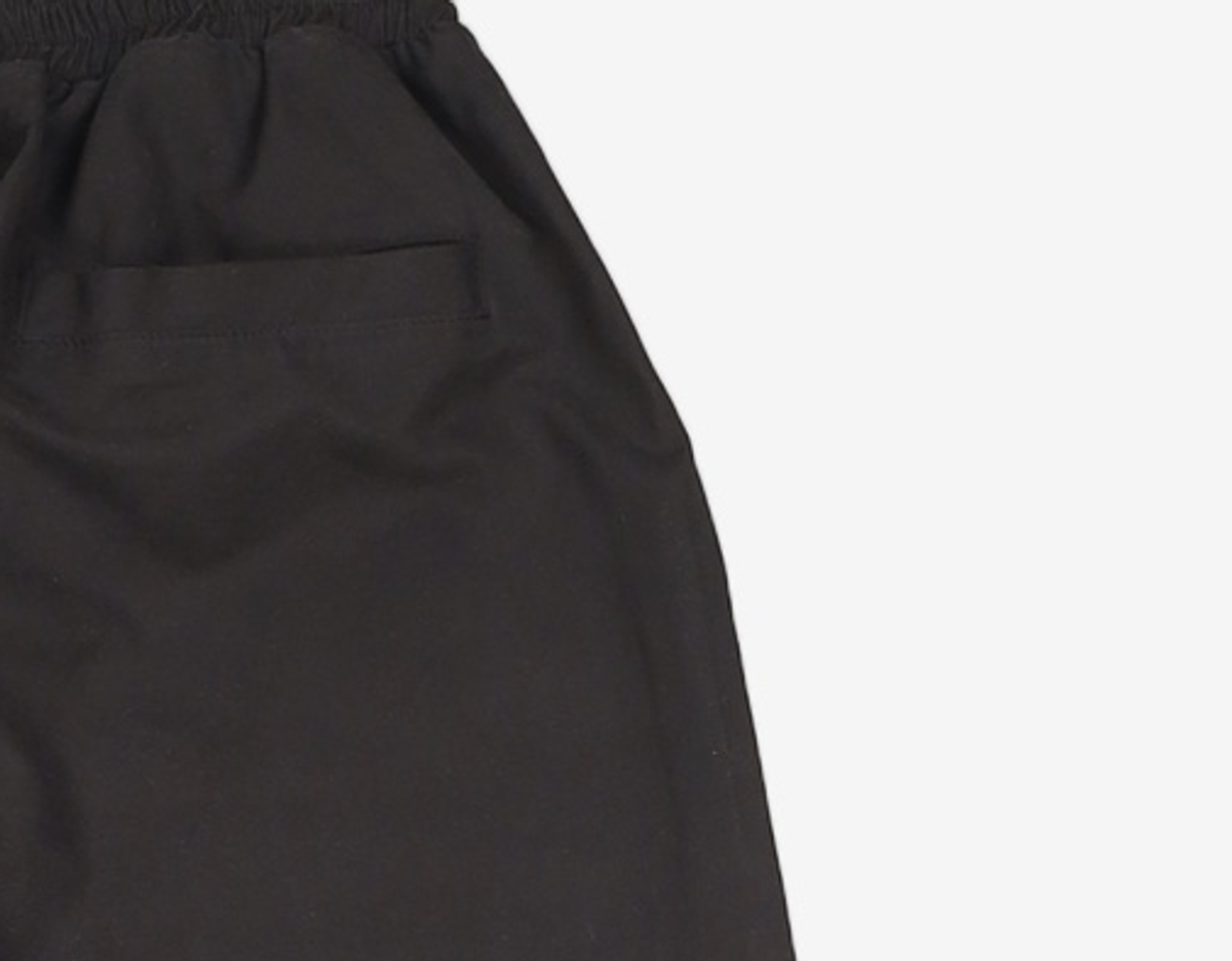 우알롱(WOOALONG) Signature pin tuck string jogger pants - BLACK M
