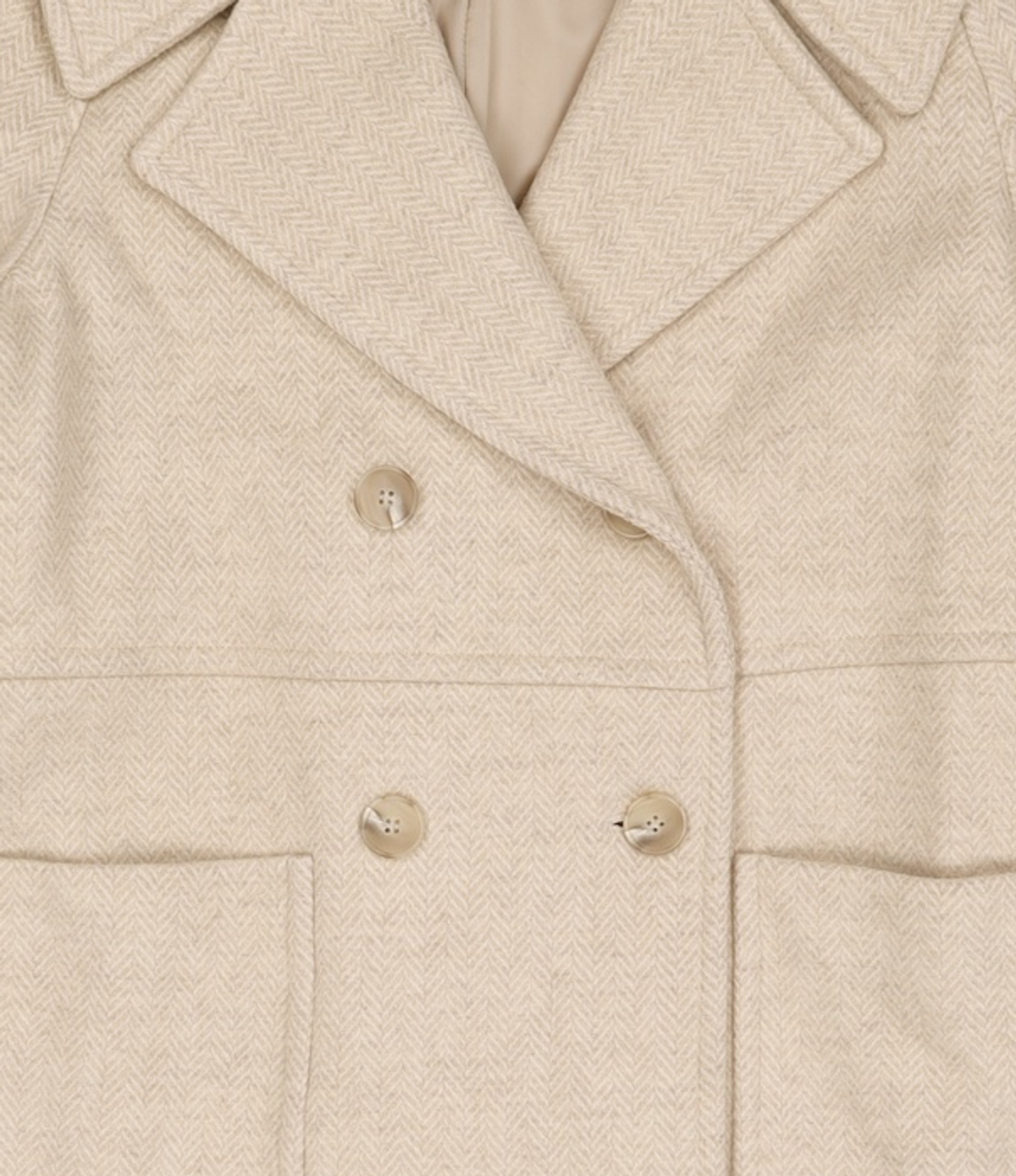 룩캐스트(LOOKAST) LIGHT BEIGE OVERFIT WOOL CAPE COAT