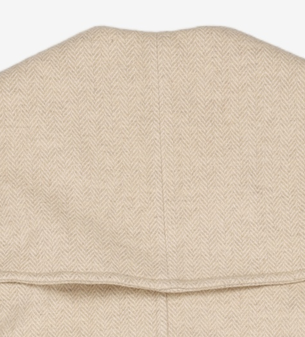 룩캐스트(LOOKAST) LIGHT BEIGE OVERFIT WOOL CAPE COAT
