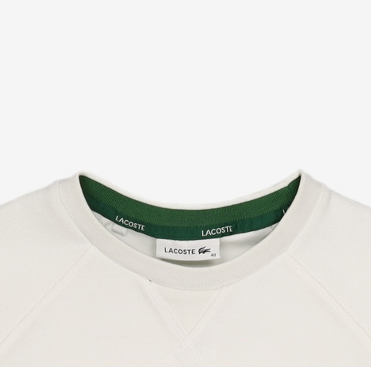 라코스테(LACOSTE) 여성 베이직 크루넥 맨투맨 SF200E-52N 70V 40