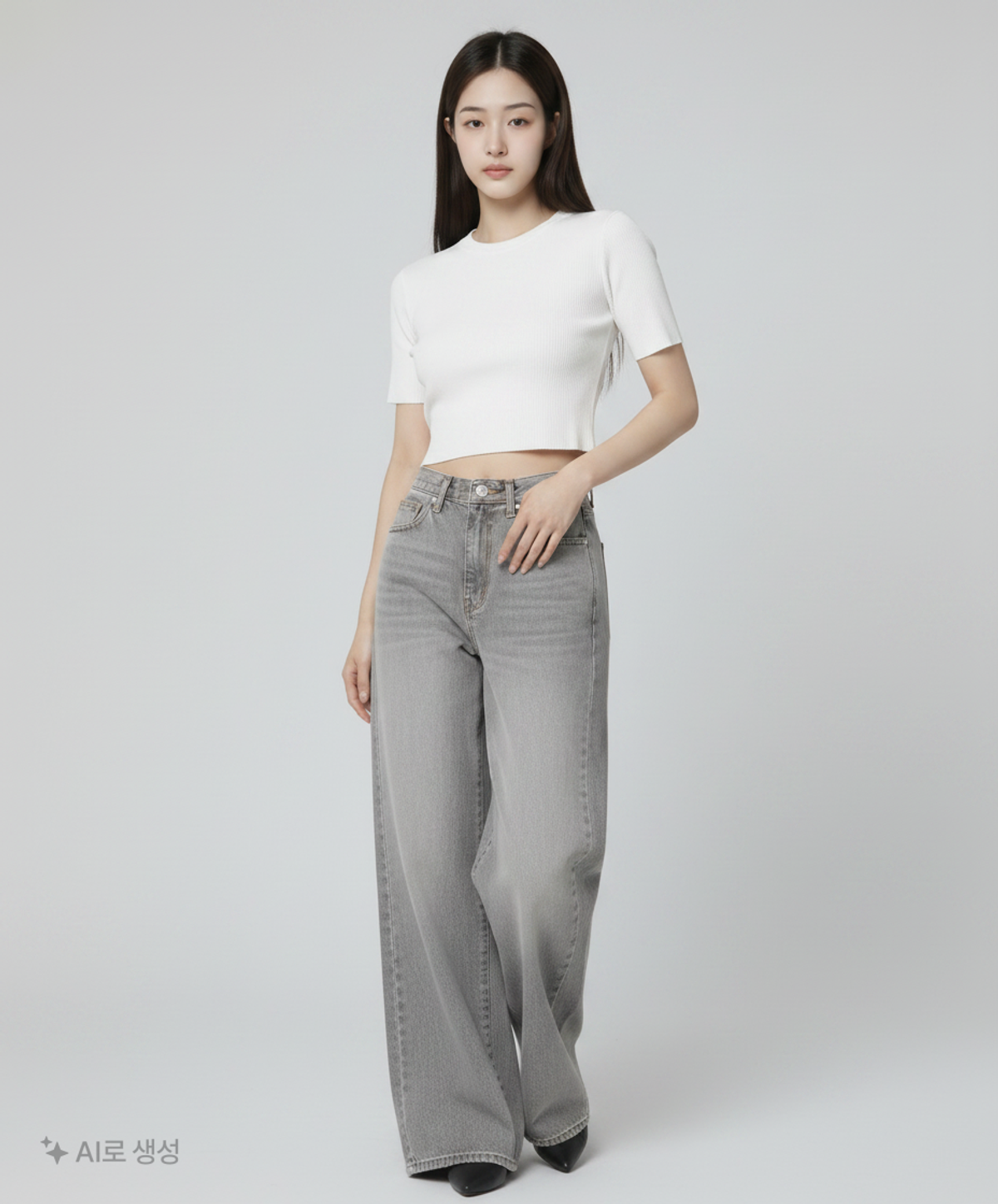 에크릿(ECRIT) 청/데님 팬츠 2