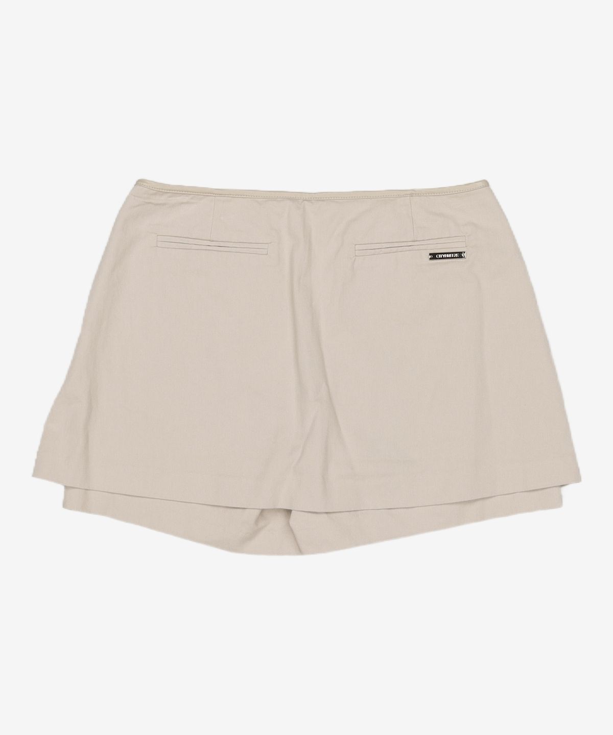 시티브리즈(CITYBREEZE) 플리츠 팬츠 스커트_BEIGE M