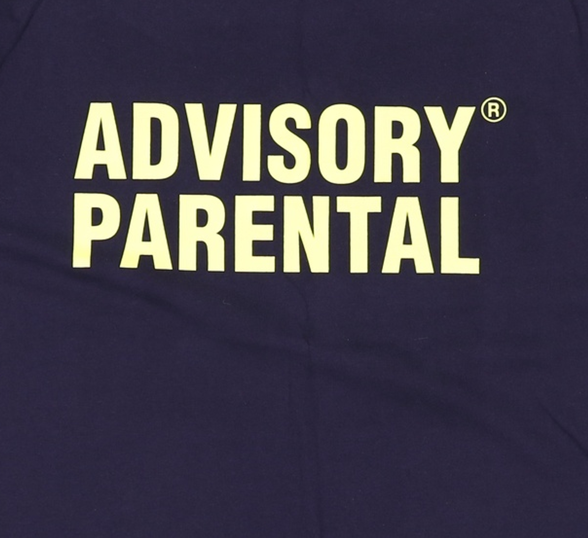 어드바이저리(ADVISORY) Square Print Crew Neck T-Shirt - Navy M