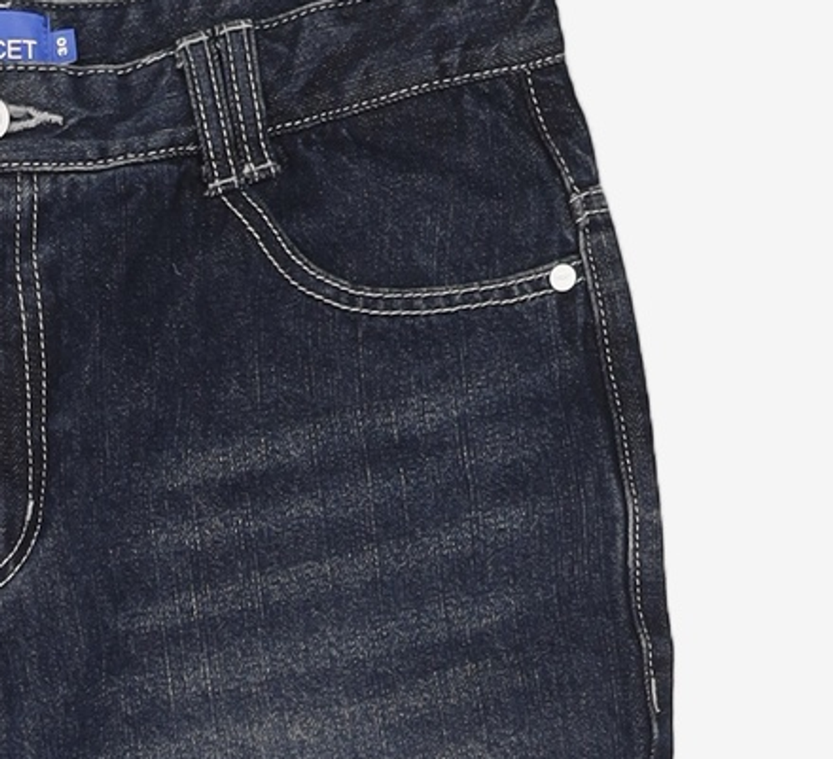데케트(DECET) [AMC 데님]Dawn Semi Wide Jeans DCPT002AshBlack 30