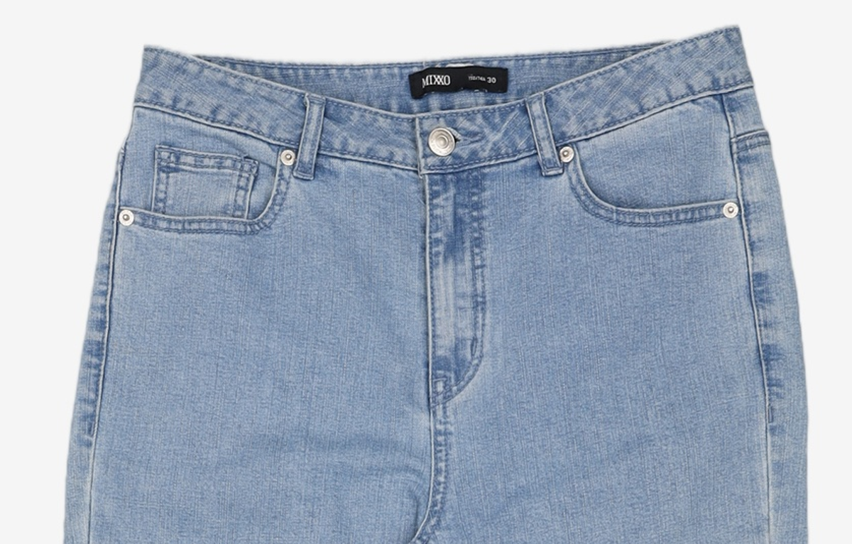 미쏘(MIXXO) 와이드 부츠컷 데님 MIWTJC604J