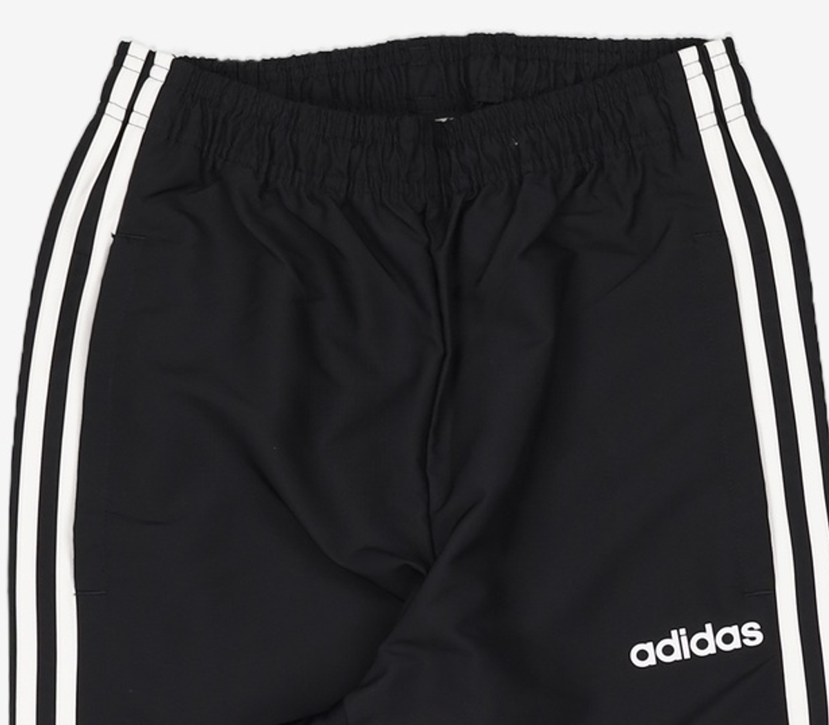 아디다스(ADIDAS) 에센셜 3S 우븐팬츠 - 블랙:화이트 / FI7164 XS