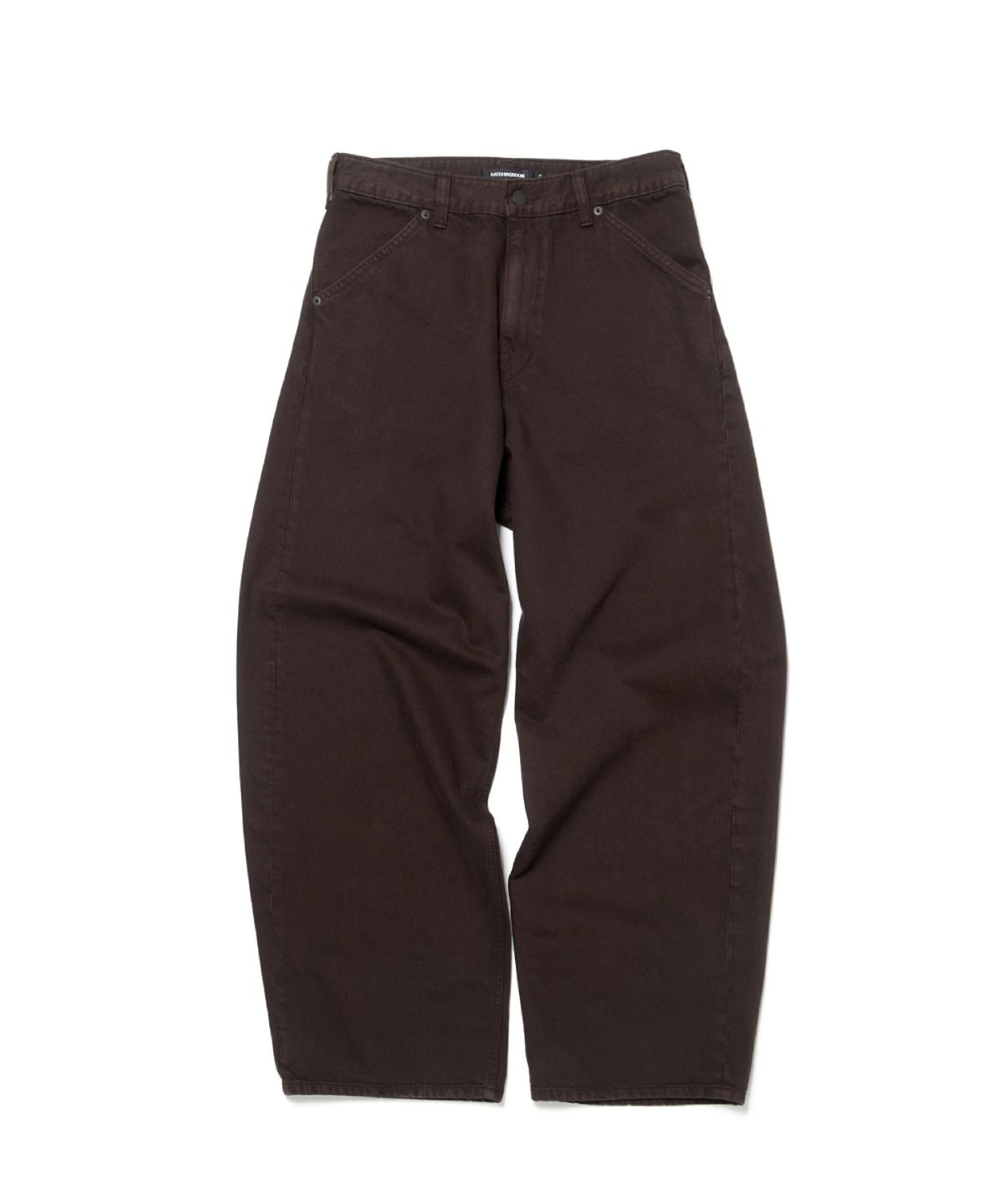 해칭룸(HATCHINGROOM) Wide Curve Jeans Brown