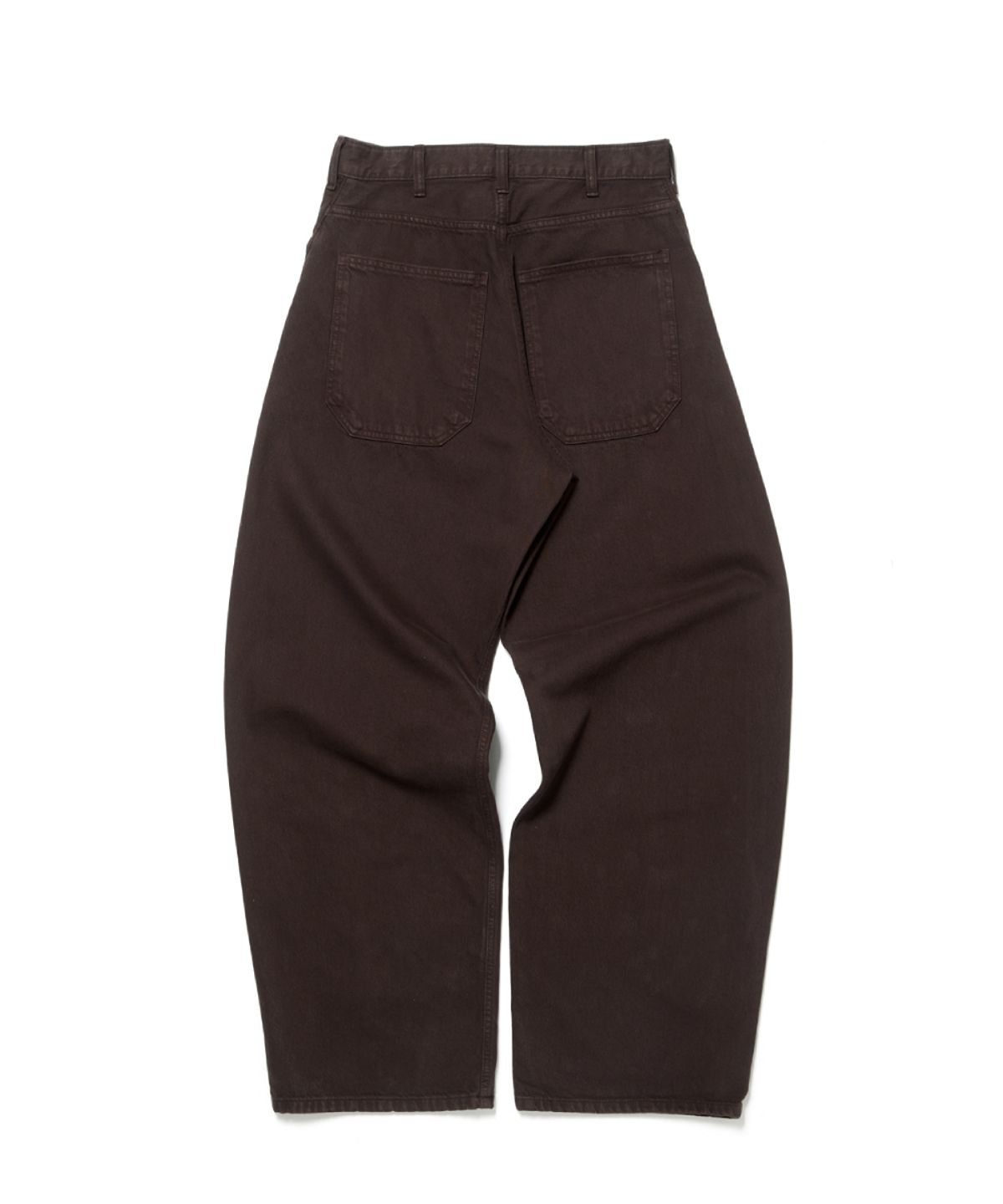 해칭룸(HATCHINGROOM) Wide Curve Jeans Brown