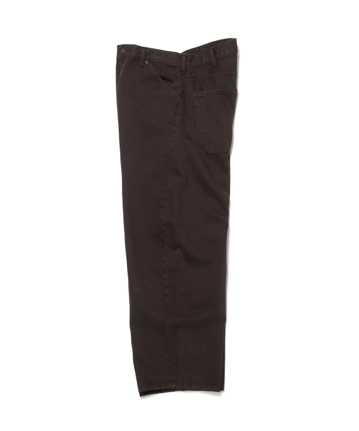 해칭룸(HATCHINGROOM) Wide Curve Jeans Brown